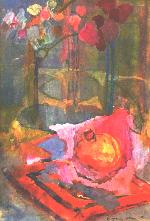 Pomegranate with Orchid