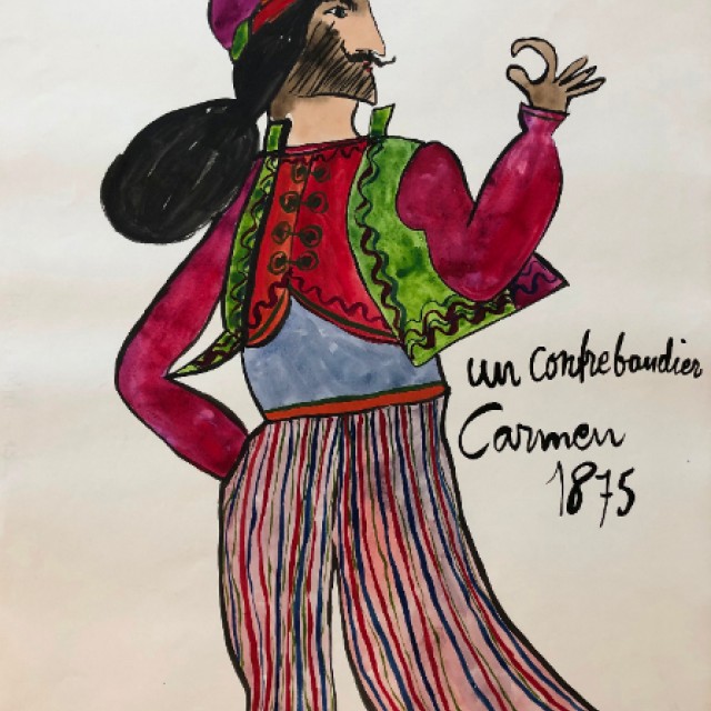 Un Contrabandier, Carmen 1875