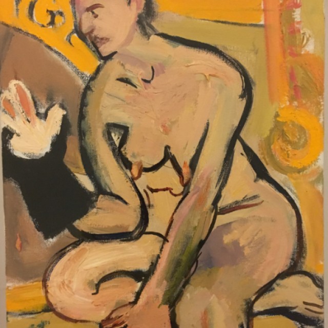 Nude with Rabbit in the Hat