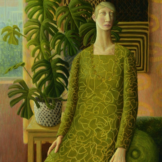Woman with Textile