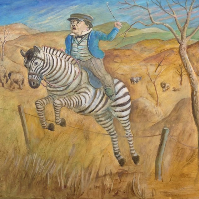 Timmy on the Zebra