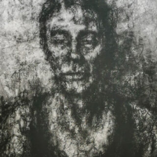 Figure in a black vest