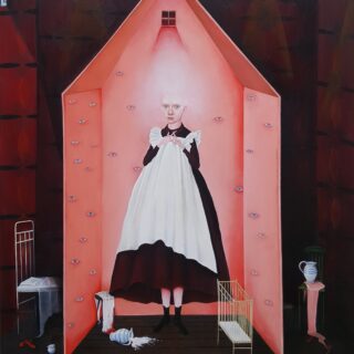 girl in a playhouse