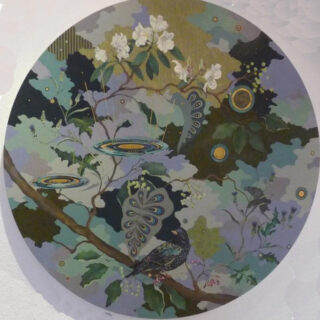 birds in a garden