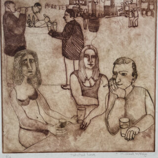 figures in a bar