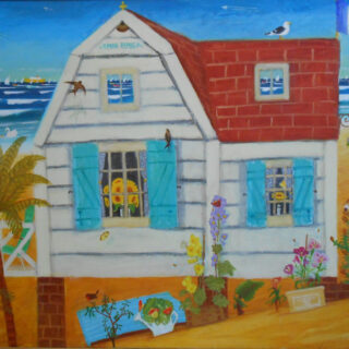 a house on a beach