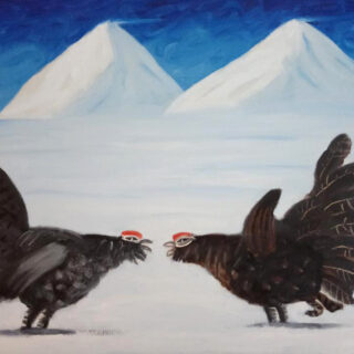 two capercaillies